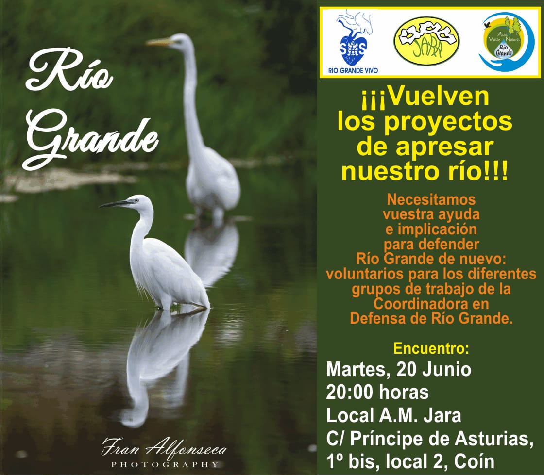 Incomprensible.  <a href="/JuanMa_Moreno/">Juanma Moreno</a>  y <a href="/AndaluciaJunta/">Junta de Andalucía</a>  vuelven a la carga con la regulación del río Grande! En vez de contener la demanda de recursos y poner en marcha políticas de ahorro y uso eficiente del agua sigue apostando por más presas y la degradación de los ríos de Málaga!