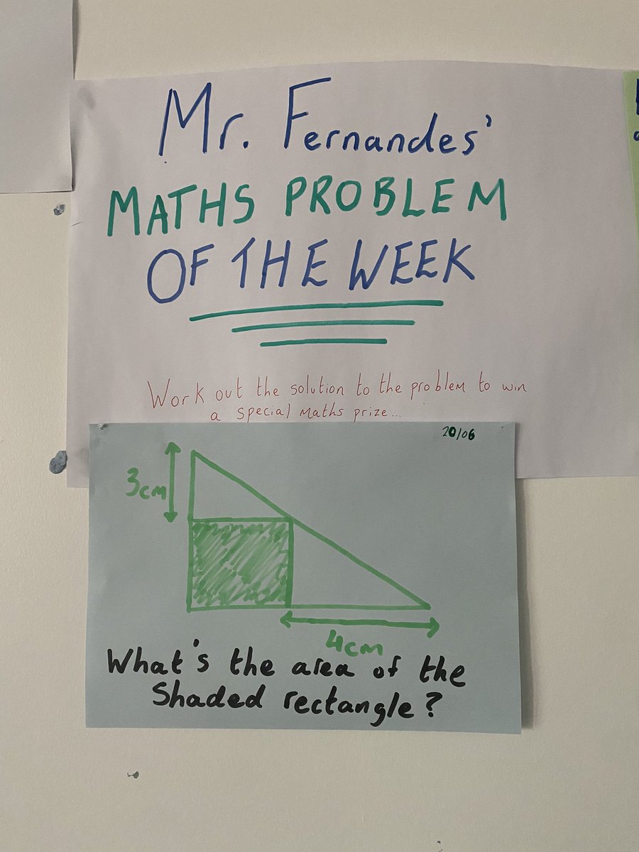 OAMC_Maths's tweet image. Problem of the week… can any of our maths superstars solve it for a special maths prize? 🤔 🧮 #mathsproblem #mathsisfun #problemoftheweek