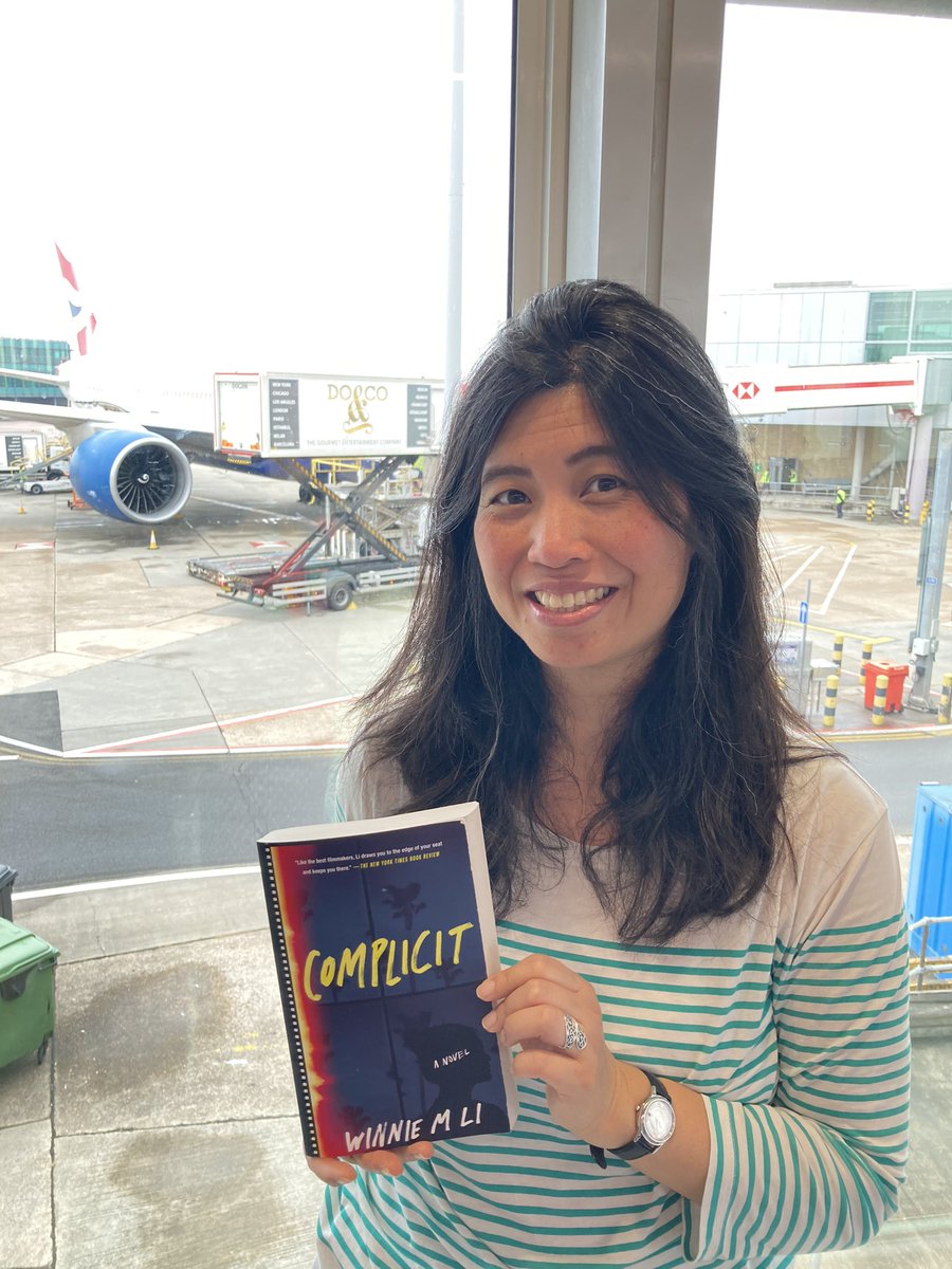 Here we go! #Complicit is out in US paperback TODAY @AtriaBooks 🇺🇸 & I’m at Heathrow about to board my flight to New York 🎉🏙️🍎 TONIGHT at 7pm I’ll be speaking at @kewandwillow in Queens with @alex_segura to kick off my #booktour - join us! #authorlife #booklaunch #pubday