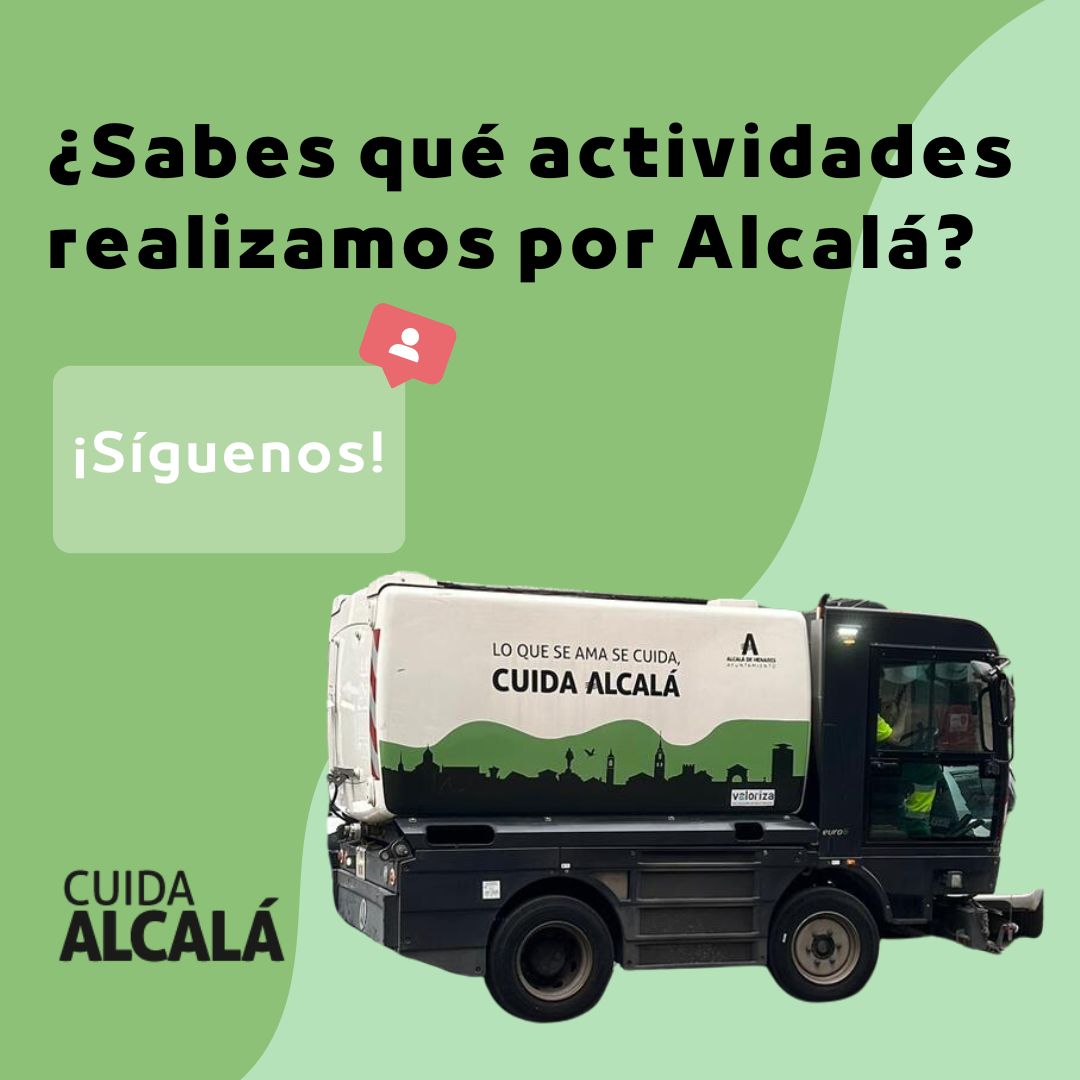 📲 ¿Todavía no nos sigues? Entra en nuestro perfil y descubre cómo cuidamos de Alcalá. ♻️ Además de darte consejos y tips de #reciclaje. ¡Únete al movimiento! 🌟 

#cuidaalcala #alcaladehenares #limpiezaalcala #limpieza