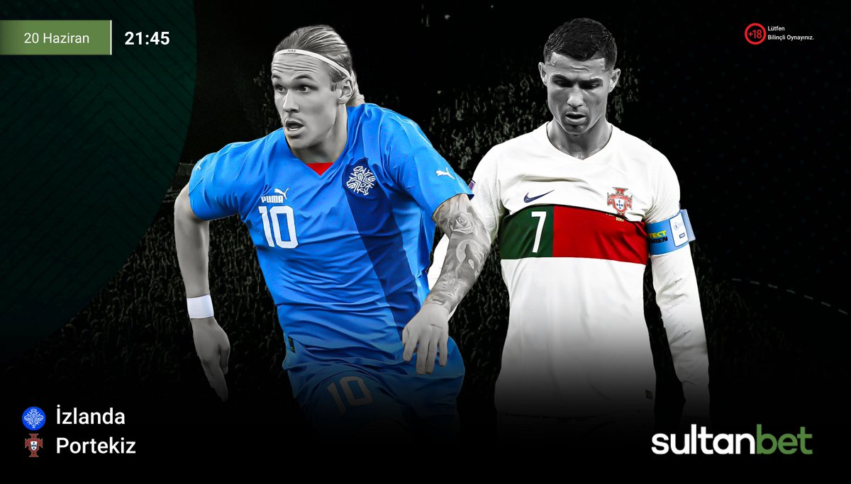 Günün Spor Oranı Sultanbet'te!⚽️

İzlanda 🆚 Portekiz
🗓️20.06.2023
⏰21:45

Güncel Giriş 🎯 bit.ly/sultanbetuyelik
Telegram🎯 t.me/SultanbetTR

#bahis #iddaa #sultanbetgiris #Sali #spor #EURO2024 #izlanda #portekiz #CristianoRonaldo #Portugal
