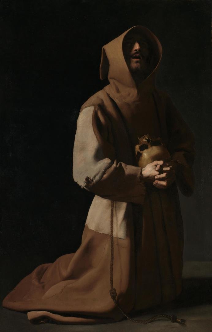 St. Francis (Francisco de Zurburán). The first time I saw it, in 1998, I sat quietly and looked at it for maybe forty minutes. Flawless.