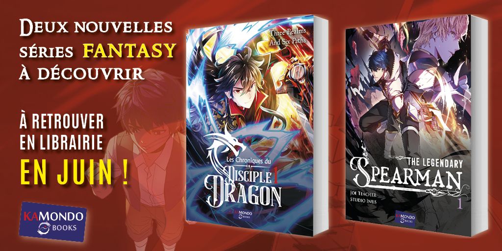 studio_makma's tweet photo. Deux nouveaux #webtoons Kamondo printoonisés par notre équipe : Les Chroniques du Disciple Dragon, une série chinoise de Xiaoming Taiji, et The Legendary Spearman Returns, un titre coréen du Studio Inus, par Jo Husang et Joe Teacher.

https://t.co/zIpgNbrPHe https://t.co/XoBTfksqnd