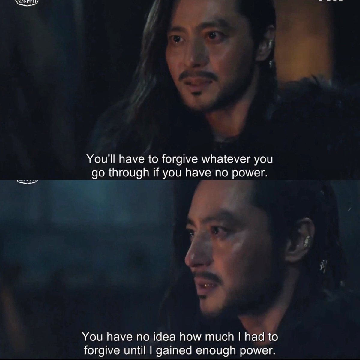 “You’ll have to forgive whatever you go through if you have no power.”

#ArthdalChronicles #ArthdalChroniclesEP12 #SongJoongKi #Saya #JangDongGun #Tagon #아스달연대기 #KoreanDramaQuotes #KoreanDrama2019