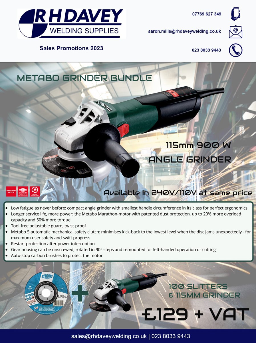 METABO &amp; TYROLIT GRINDER BUNDLES! - mailchi.mp/2481b8977714/m…