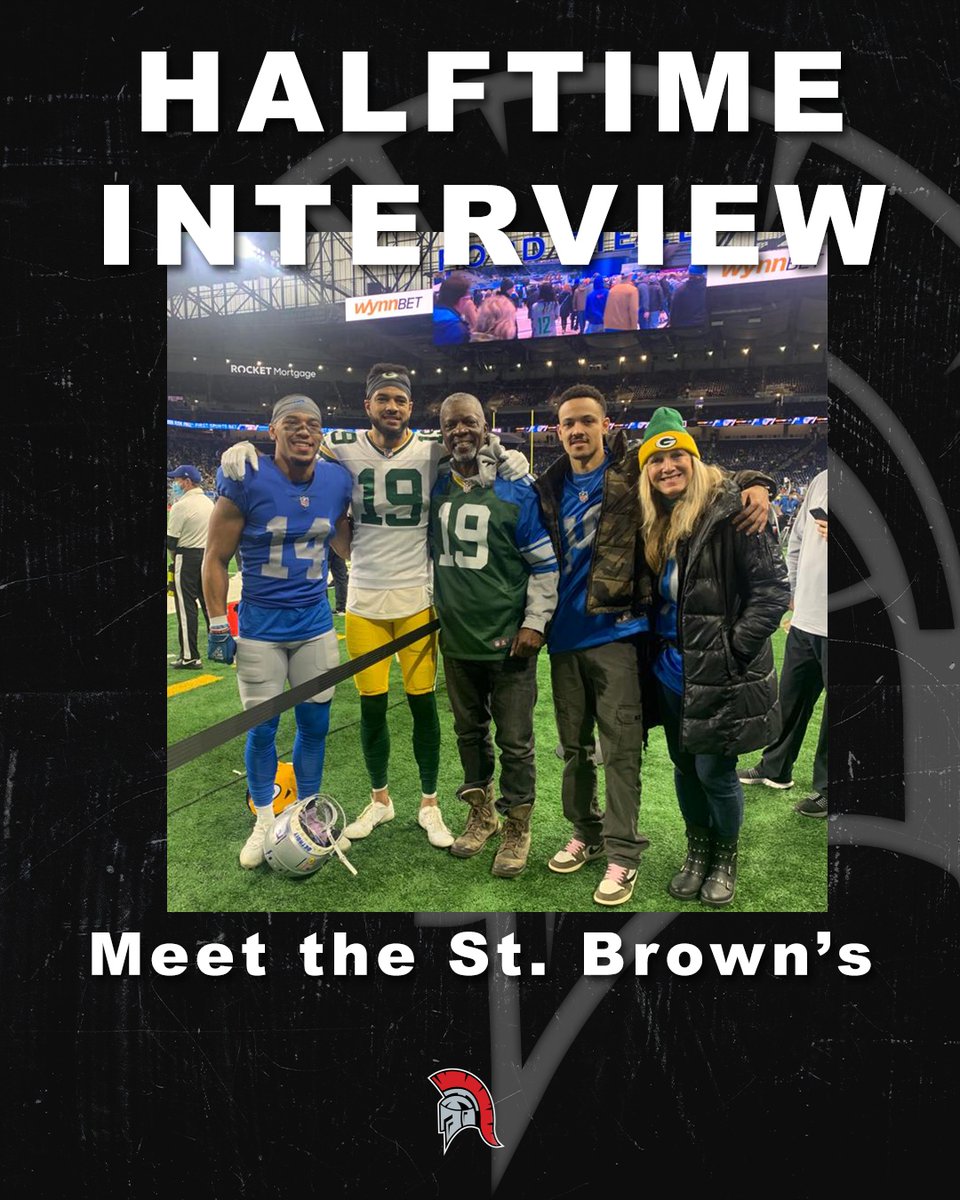 CenturionsCGN's tweet photo. Spannende Gäste im Halftime Interview am kommenden Spieltag. Zu Gast ist die Familie St. Brown - Miriam und John mit den Söhnen Amon-Ra (Detroit Lions/Pro Bowl), Equanimeous (Chicago Bears) und Osiris. ⚔️⁠⚔️⚔️

Foto: Privat
#InvictusCenturions https://t.co/4sOt6zQnYC