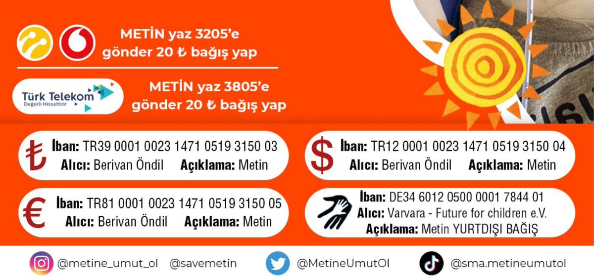 KORKMA YENİDEN DOĞACAK O GUNES OGLUM 
Sende 5.10.20.100₺ demeden destek olurmusun?
Bugün umudumuz olun !
#EkAtama2022ninHakki 
#MemurlarAçSendikaSessiz 
#EuropaPark #asgariücret