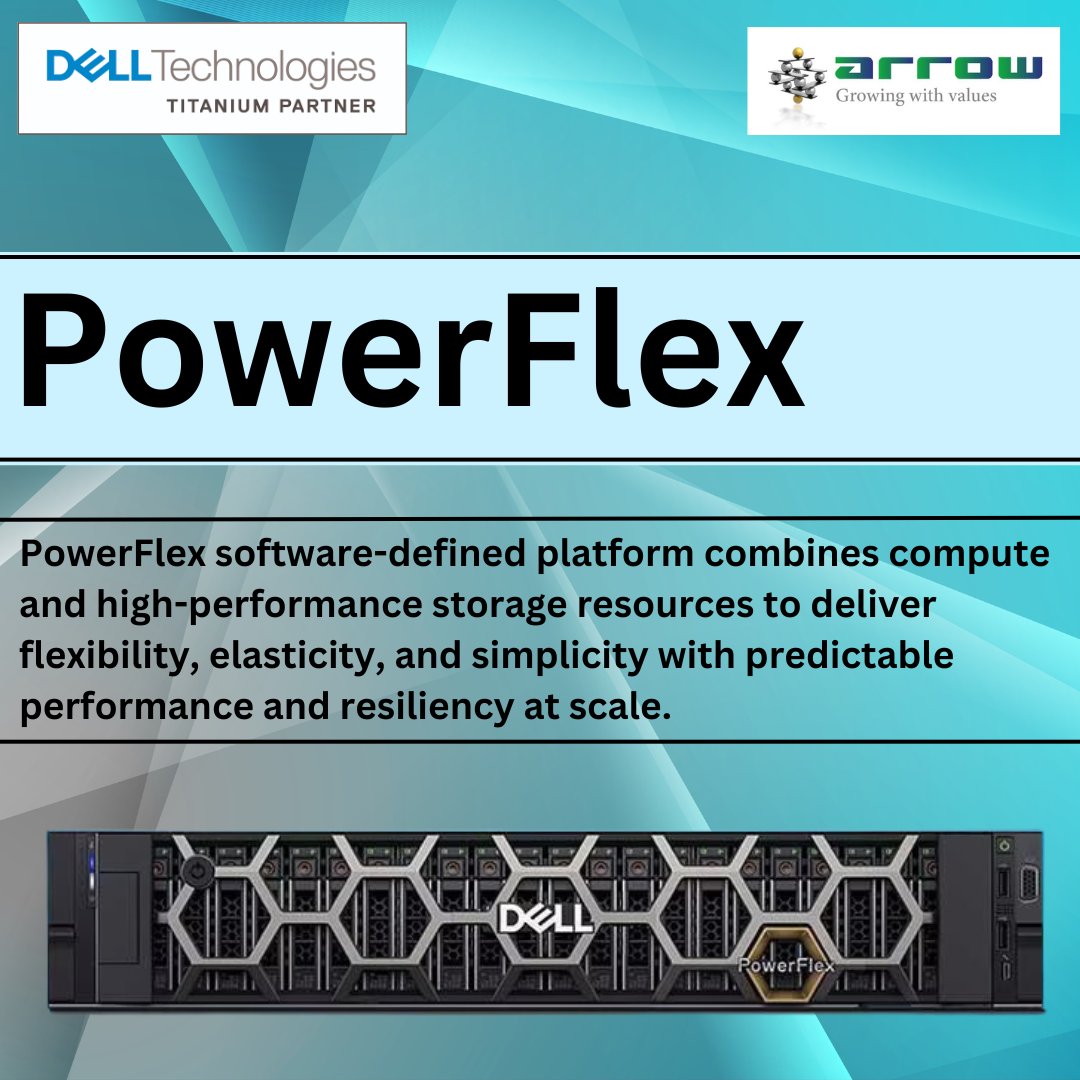 Experience Unmatched Flexibility & Simplicity with PowerFlex! Unlock the power of scalability, predictability, and resiliency at any scale. Trust Arrow PC Network to drive your digital transformation.

#arrowpcnetwork #dell #partners #business #tech #it #flexibility