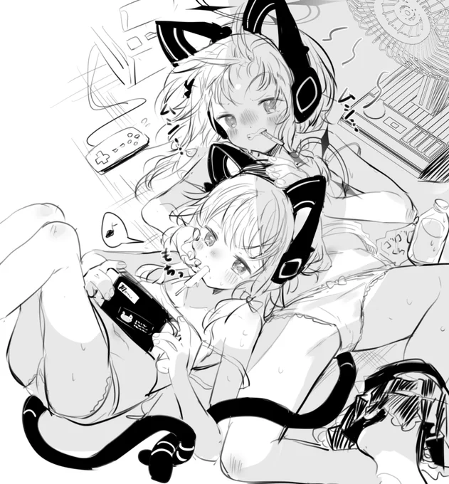 エアコン壊れたミドモモ(甘えん坊モード) 