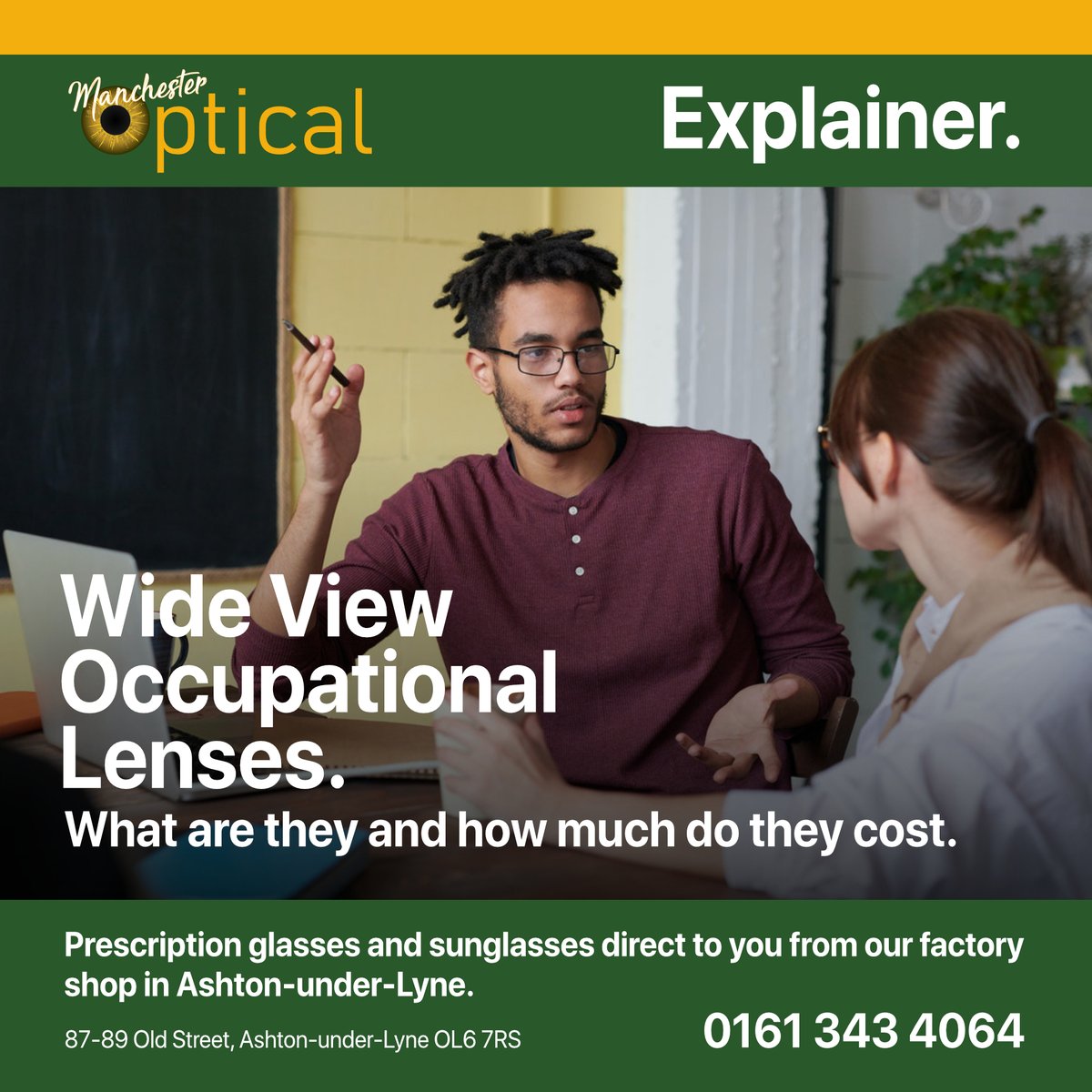 This explainer article talks about Wide View Occupational Lenses, what they are and why you might need them.

Read more here 👉t.ly/R1mp

As always, why not call in to our factory shop in #AshtonUnderLyne to discuss your requirements.