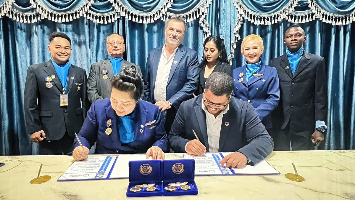 UNPKFC's tweet photo. Announcement of the signing of the MoU between UNPKFC and GRO Foundation
Towards Connection the dots for a green and Sustainable Future, All about the global goals
#UNPKFC #GROFoundation #partnership #climatechange
#GobalGoals#unitedpeacekeepersfederalcouncil https://t.co/cEMbWhQNMN