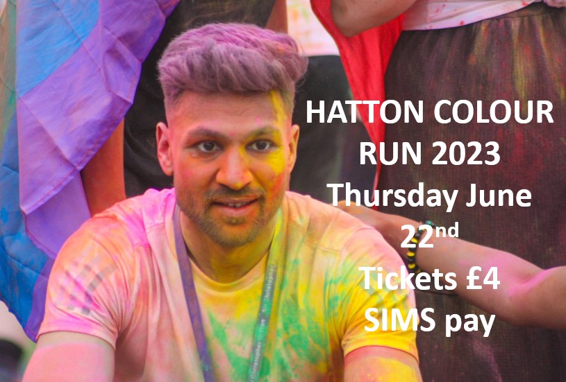 Students, don't forget to purchase your tickets to join us on our annual colour run. Music and endless supplies of colour included! #challenge #Pride2023 #teamhatton