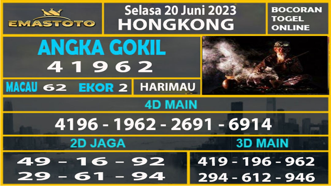 Prediksi Bocoran Togel Online
Prediksi Pasaran HK : 20/06/2023

#prediksisydney #prediksisingapore #prediksihongkong #Prediksichina #prediksicambodia #prediksigacor #prediksihoki #prediksijp #pastibayar #situsbonafit #selaluhoki #selalujackpot #situsgacor #situsbonafit