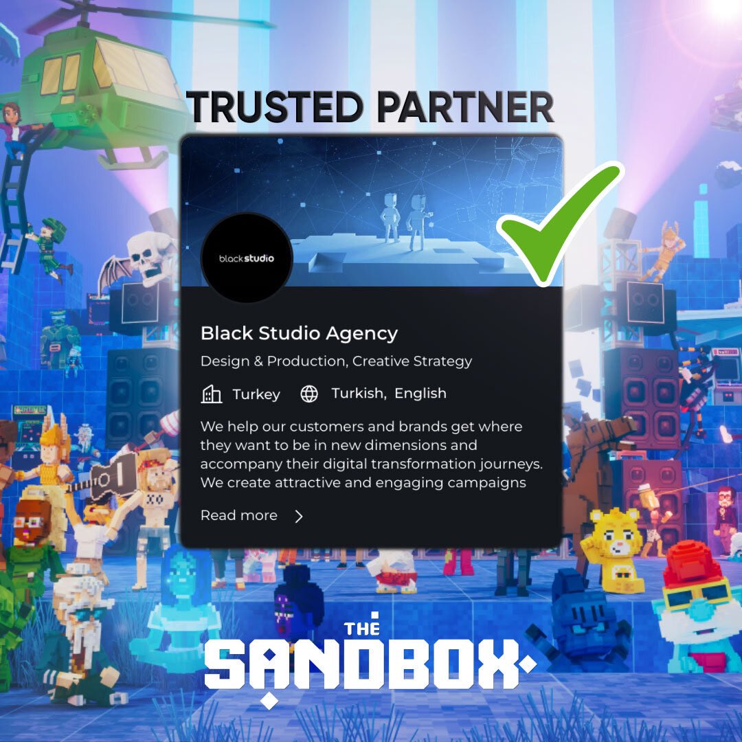 We are happy to be trusted partner of <a href="/TheSandboxGame/">The Sandbox</a> 🎉 One of the largest and most effective gaming experiences platform in the world!

Will build this ecosystem together.🦾
#gaming #experiences #metaverse #sand