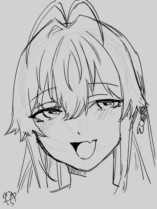 マキちゃんで顔練習。左の方が好きかなぁ 