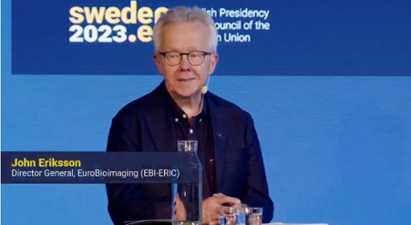EuroBioImaging's tweet photo. How to manage big data &amp; make it lucrative for use by industry? #Researchinfrastructures can help, says John Eriksson, DG #EuroBioImaging at #infraopendata in Lund 🇸🇪. We must foster training, skill management, education, research &amp; collaboration with #RIs, academia &amp; industry. https://t.co/K8ko8tCWfY