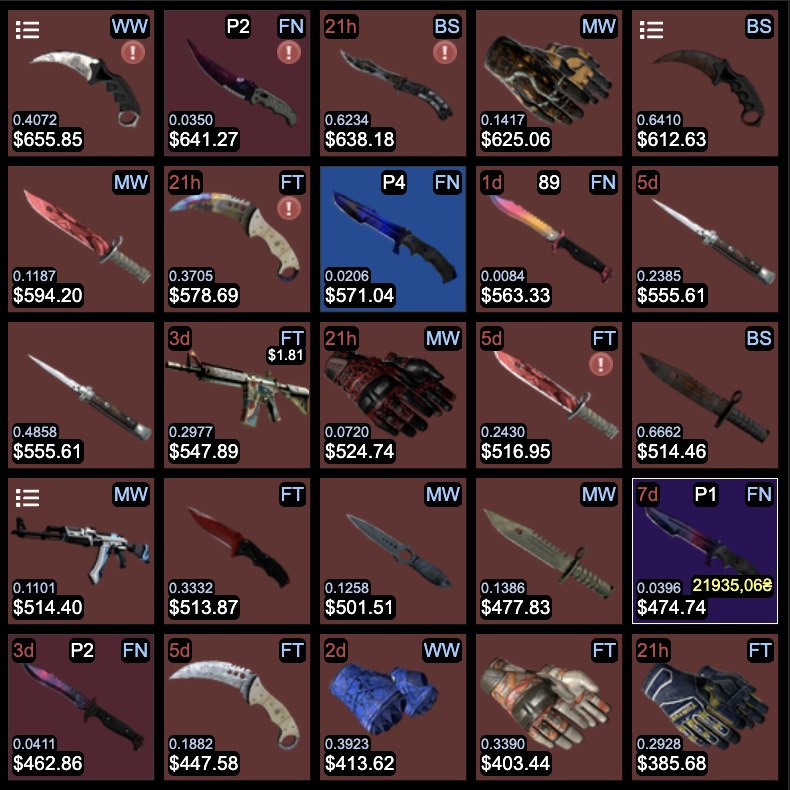 cast_trade's tweet photo. All my inventory is up for trade/sell, feel free to send me you offers or add me to discuss.
Tradelink: https://t.co/se93oH1gAK
#csgo #counterstrike #csgoskin #csgoskins #csgocases #csgocase #trading #talon #doppler #ruby #talonknife #goodfloat #csgoknife #csgogloves #CS2 https://t.co/QJLzx0wos9