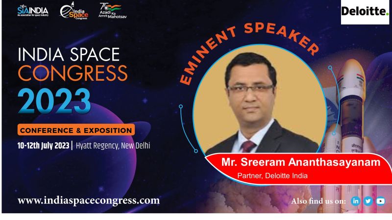 SIA-India is delighted to announce @asreerama, Deloitte India as our 'Eminent Speaker' at the 2nd edition ISC-23 themed 'Reimagining Space for Socio-Economic Development' being held from 10-12 July'23 in @hyattregency,New Delhi. Register at lnkd.in/dj-zQTZd

#ISC23 #Space