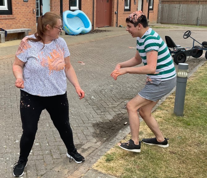 Lots of fun in our after school Youth Club yesterday! #outdoors #fun #sensory #messyplay