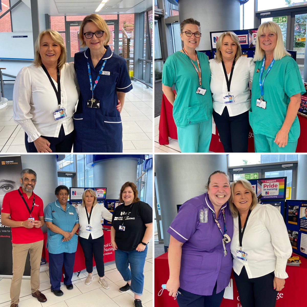 @theRCN members working for @nottmhospitals at City Hospital talking all things #RCNStrike with Gen Sec Pat Cullen this morning.
Main message: 

VOTE❗️Without delay❗️
Ballot closes Fri 23 June‼️
#SafeStaffingSavesLives
#FairPayForNursing 

@RCNNottingham @RCNEastMids 
@patcullen9