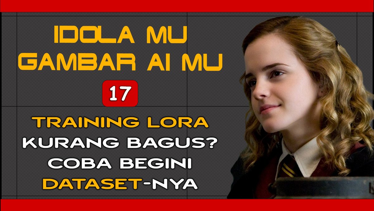 GGAIID's tweet photo. Cara memilih gambar yang baik dan benar untuk LoRa-mu!! https://t.co/OWWK9NqVHG via @YouTube 
Bantu Like, Komen, dan bagikan ke teman" kalian🙏 

#gambargenerasiai #GGAIID #gambarai #stablediffusion #automatic1111 #tutorial #aigirl #aiimage #lora #loratraining #dataset https://t.co/uALzmlkS9g
