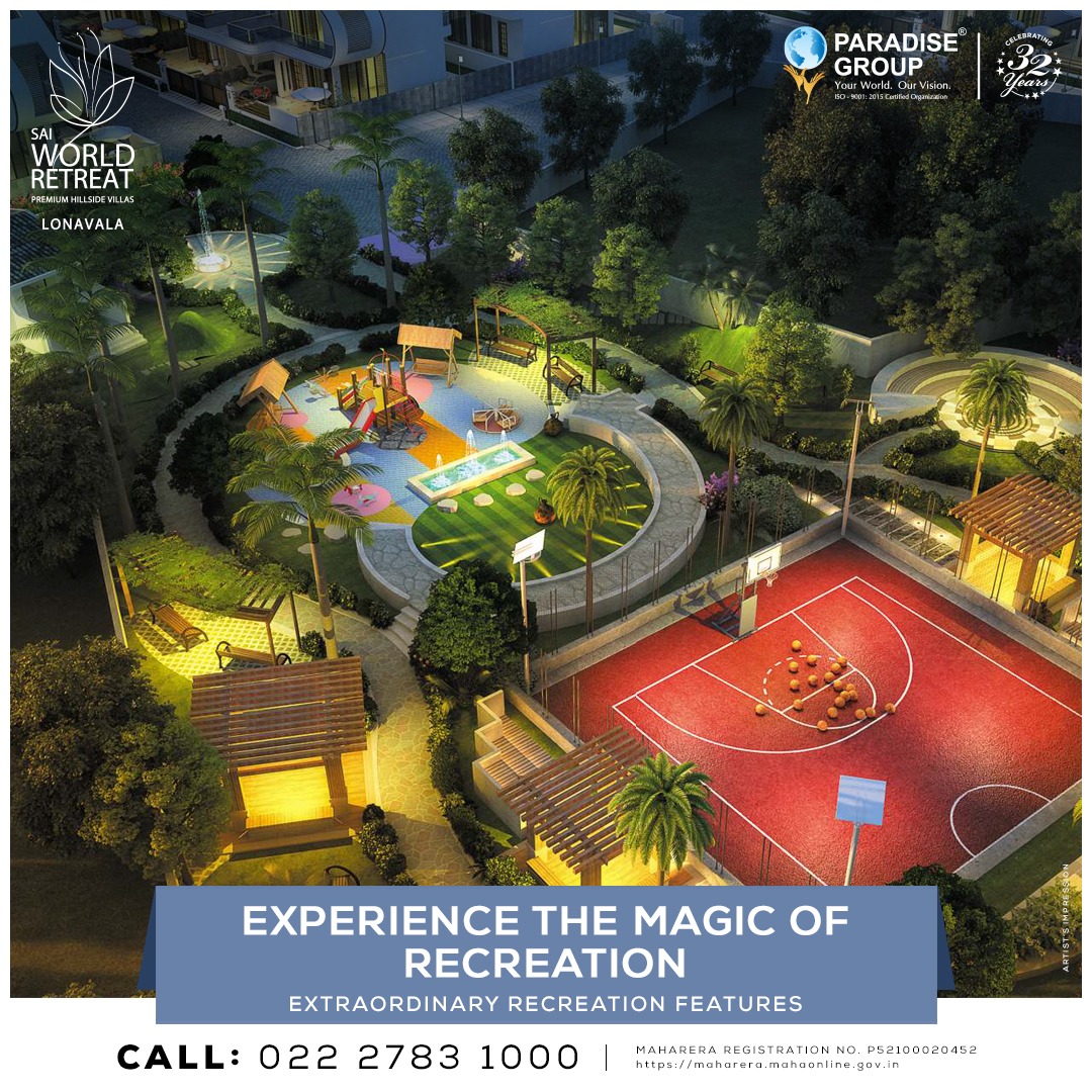 paradisegroupnm's tweet photo. Discover a world of leisure and excitement at the recreational zone of Sai World Retreat, Lonavala. Immerse yourself in a realm of fun-filled activities and create memories that will last a lifetime.
#ParadiseGroup #SaiWorldRetreat #RealEstate #DuplexVilla #PremiumVilla https://t.co/W4KenXj7e8