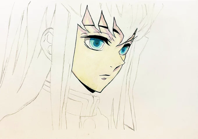 無一郎描きます #鬼滅の刃 #時透無一郎 #アニメ #模写