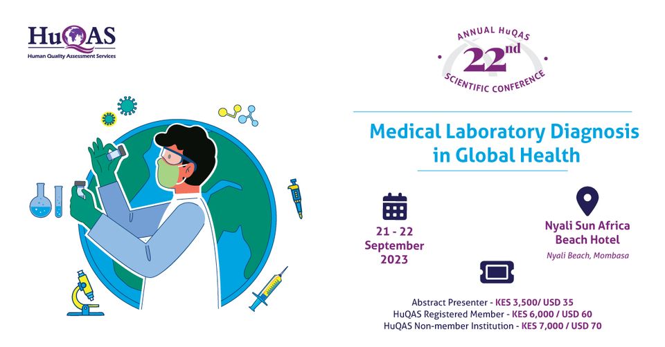 #HuQASconference 2023 will be in Mombasa! Register to attend or present a scientific abstract lnkd.in/dCtvB-7v

#conference  #medicine  #hospital #healthcare  #Health  #quality  #Kenya