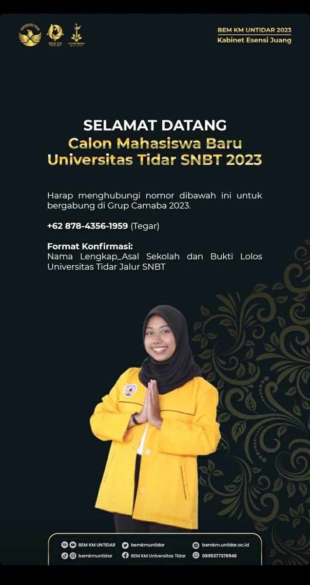 s4bilu's tweet photo. @nundii7 @Sasa28680407 mjb kak, tdi aku liat ini di sg bem untidar, btw congrats kak💐 https://t.co/S2ogzF5yQV