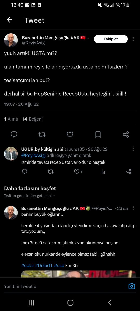 ŞU OLAYI HATIRLAYAN GERCEK OLDLAR KENDİNİ BELLİ EDEBİLİR Mİ??!! HALA GULUYORUM PUHHHAHAÜĞƏÜISĞAŞQÇISƏDMSIƏSÇSIAÖÜƏEMISƏQÇQMƏDÇQIÜƏÜŞÖSƏQŞÜIÜƏSŞMAIQƏEÇLDƏÜƏEÇIEƏSŞÜSŞƏDƏAƏŞQƏÜĞ
#ayber #RecepUsta