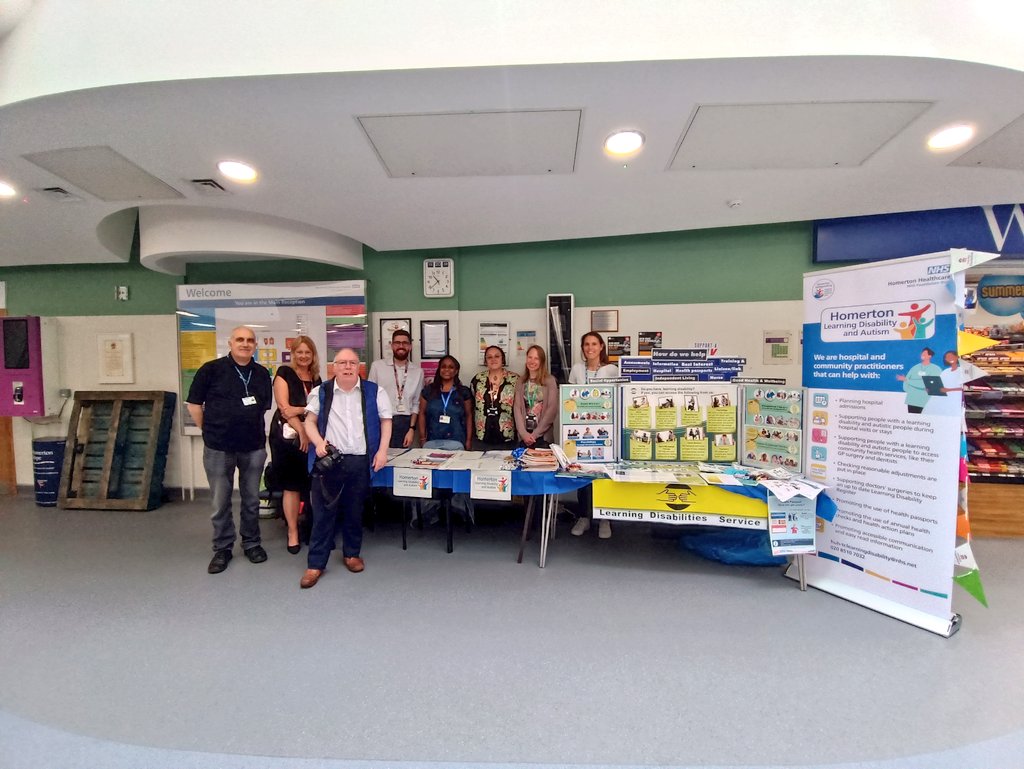 Seb (@rnsebgonz) on Twitter photo Is #LDWeek2023, come to say hi, we are in main entrance of Homerton Hospital <a href="/NHSHomerton/">HHFT</a>, celebrating with colleagues and friends from different services across Hackney <a href="/HackPeople1st/">Hackney People First</a> <a href="/hackneycouncil/">Hackney Council</a> <a href="/NHS_ELFT/">East London NHS Foundation Trust (ELFT)</a> @sharedlic <a href="/HomertonLDA/">Homerton Learning Disability and Autism</a> Is #LDWeek2023, come to say hi, we are in main entrance of Homerton Hospital <a href="/NHSHomerton/">HHFT</a>, celebrating with colleagues and friends from different services across Hackney <a href="/HackPeople1st/">Hackney People First</a> <a href="/hackneycouncil/">Hackney Council</a> <a href="/NHS_ELFT/">East London NHS Foundation Trust (ELFT)</a> @sharedlic <a href="/HomertonLDA/">Homerton Learning Disability and Autism</a>