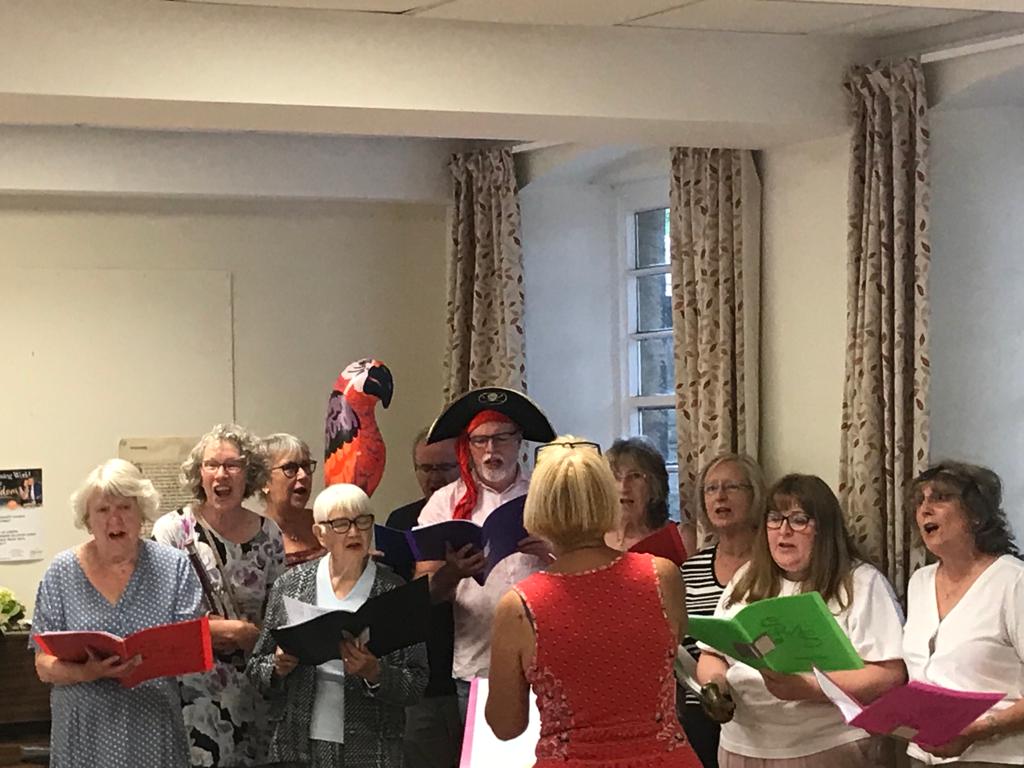 SMSUK2's tweet photo. After a few rehearsals our small community singing group carried out their first public performance last Saturday at the Coffee morning. The  audience were delighted and very appreciative. The event was successful and raised £202.60. https://t.co/87ELVlnyV2