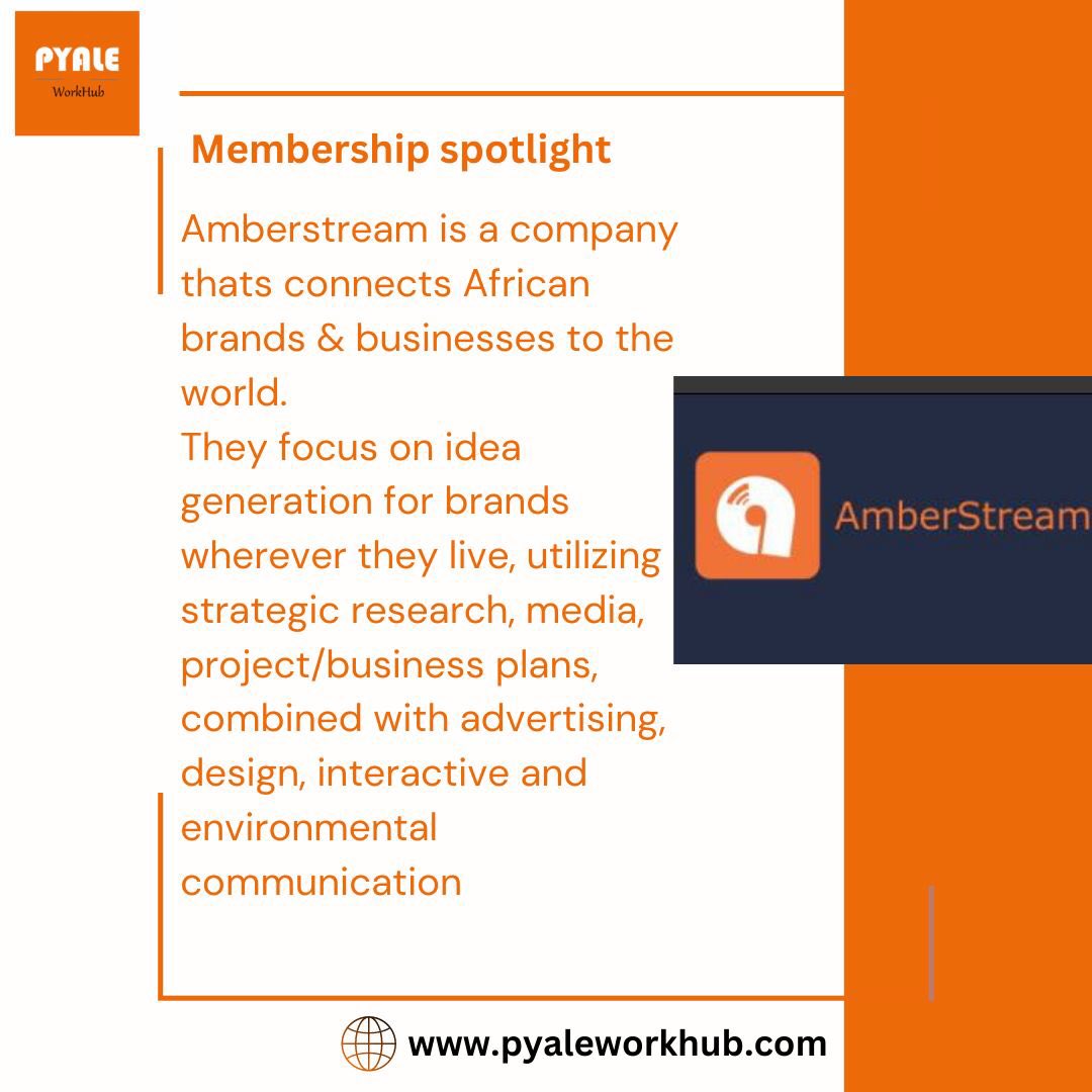 Happy Tuesday! Today we beam our #membership #spotlights on Amberstream
   Kindly visit their website for more information 
#coworker #servicedoffices #portharcourt #nigeria #fyp #foryourpage #office #officeforrent #flexibleoffice #workstation #sharedofficespace #coworking