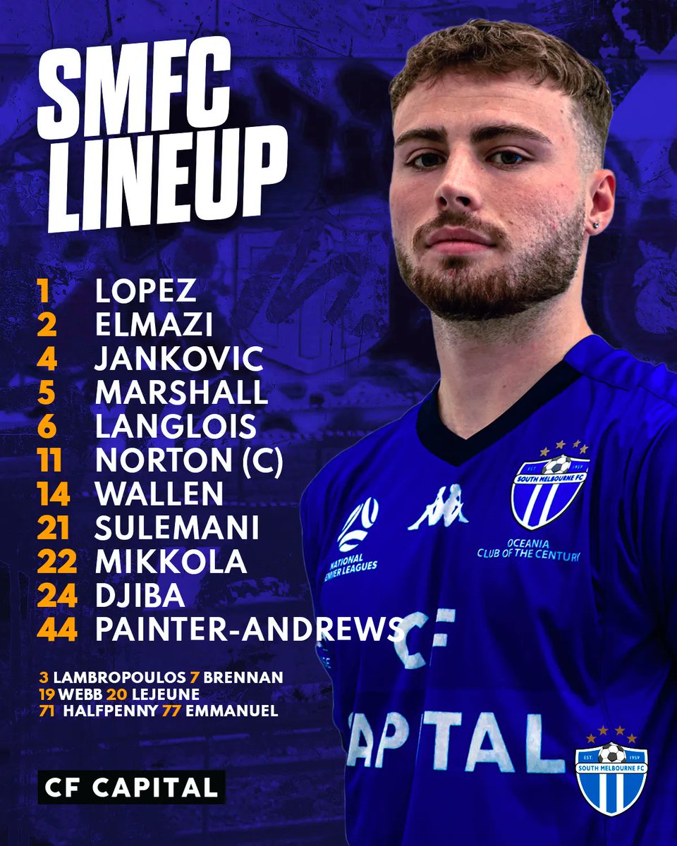 Here's how we line up for tonight's fixture against St Albans!
#SMFC #NPLMVIC