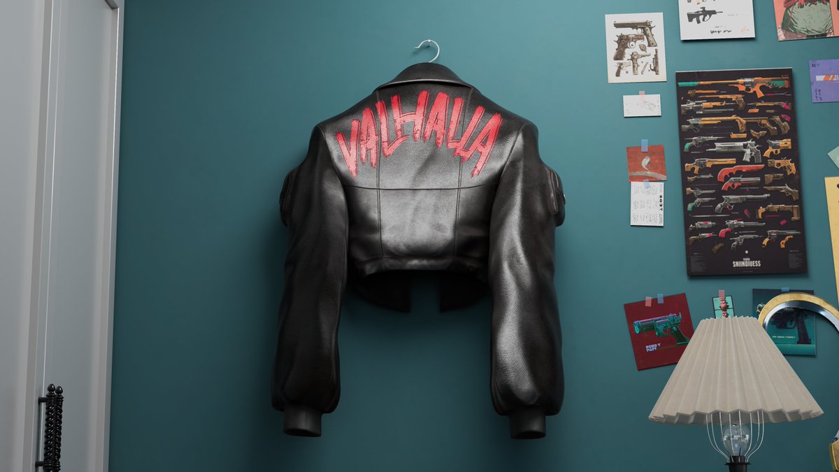 valhalla7030's tweet photo. My new bike leather jacket. What do you think? ๐ @valhalla #VALHALLAart #3dart https://t.co/DN0207jkpf