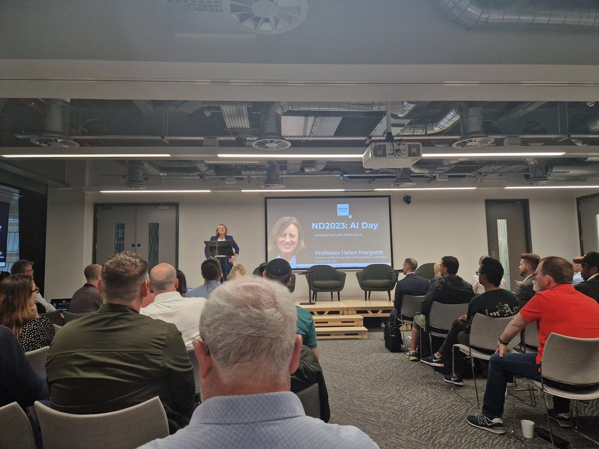 HannahTeamR's tweet image. Really useful and thought provoking talk from @HelenMargetts at @DigiLeaders AI Day. Particularly concerning though is the lack of female representation in the AI field, only 8%. Biased AI is not good AI. #digileaders