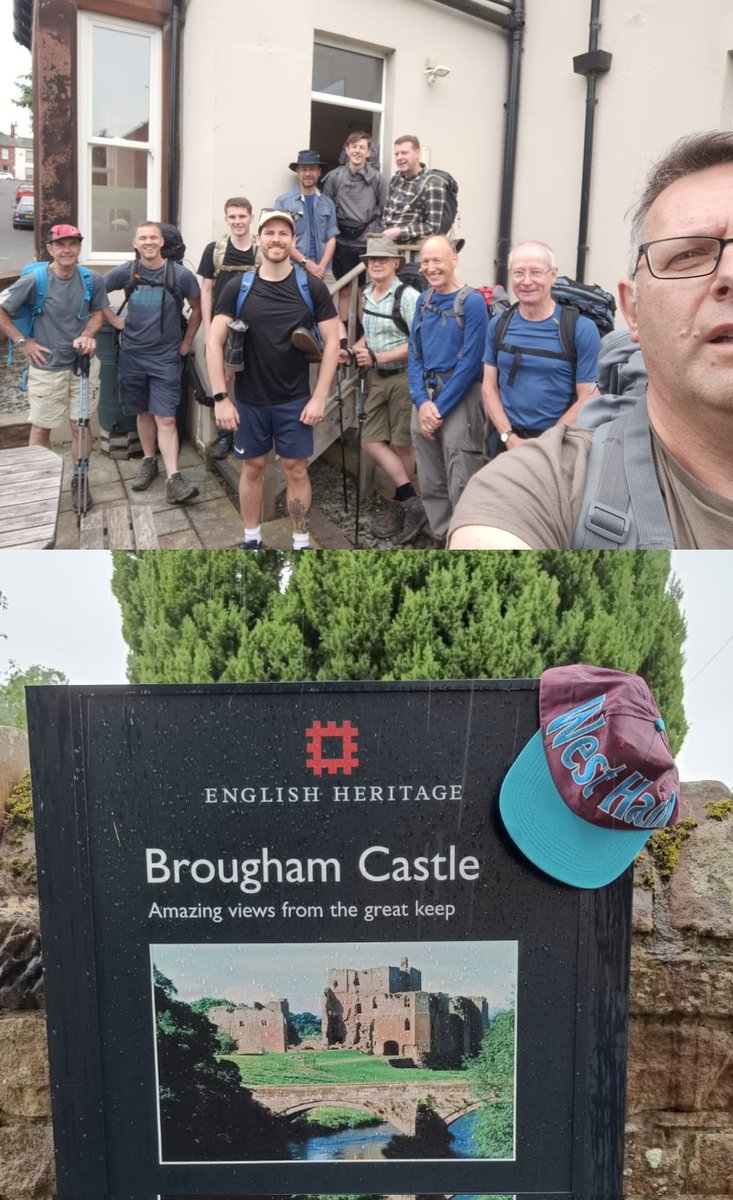 The group set off this morning and have made it to Brougham Castle already. Spot the claret and sky blue? #AllSaints #Ilkley bit.ly/LAW-June23