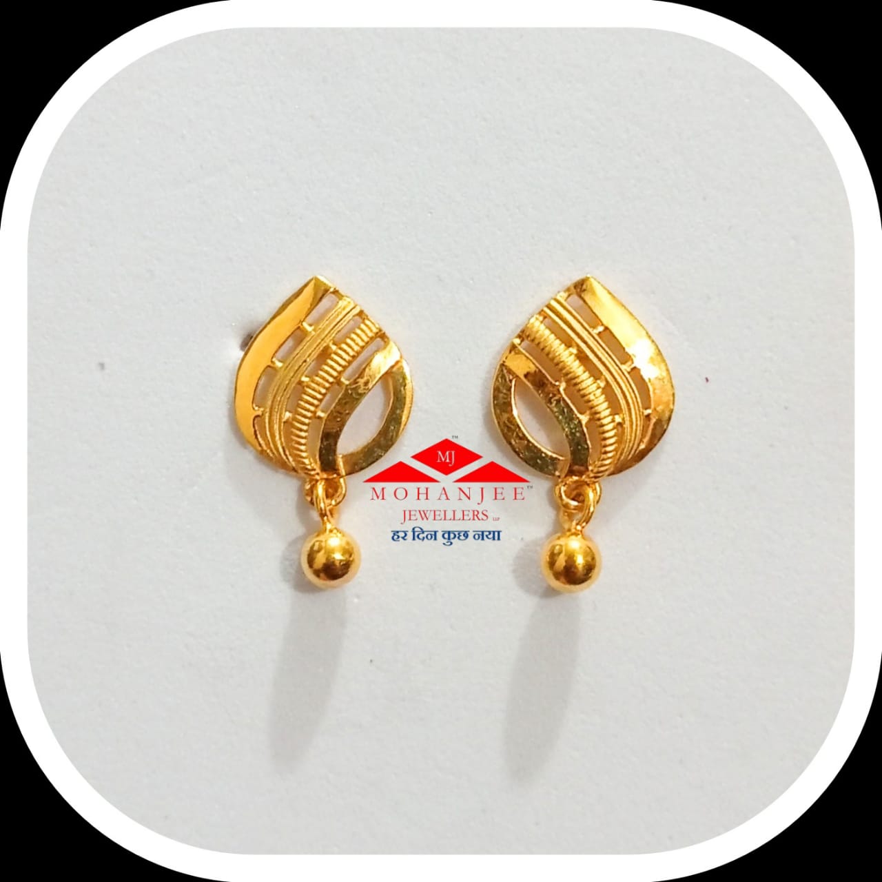 2 gram gold earrings design that'll be the best valentine gift for wife in  2023 - MAGstorz