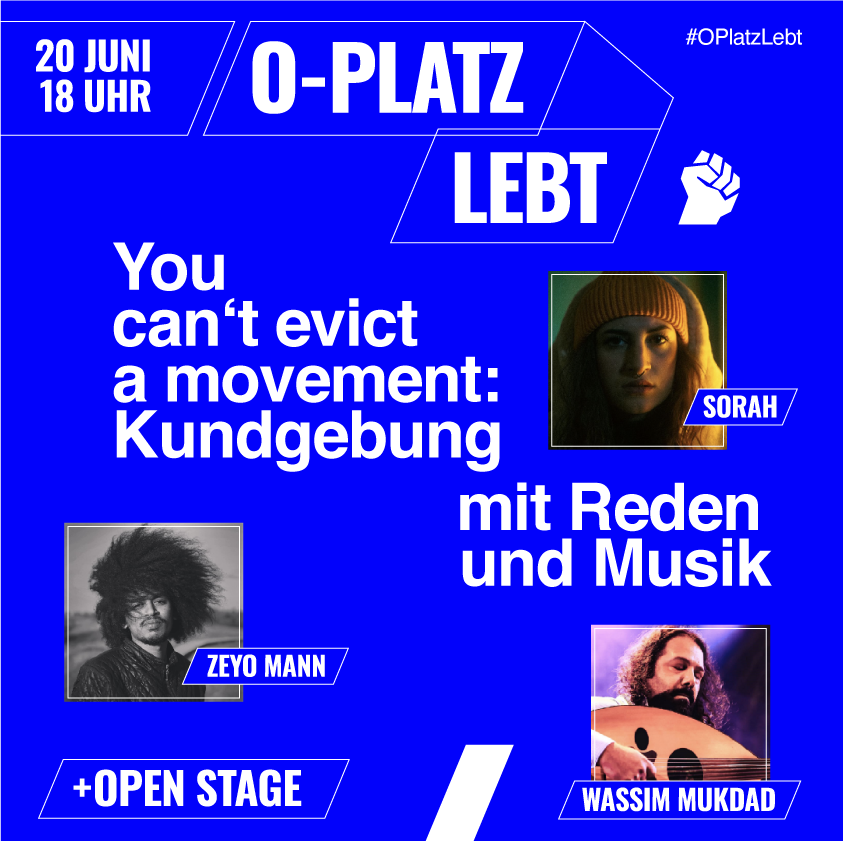 Oplatz's tweet photo. Join the protests today #b2006 against #CEAS and #FortressEurope! Later, come to #oplatz from 18:00 - let's get together, organise, care for each other, and build new alliances! 
Be loud, bring your friends, banners, whistles - freedom of movement and equal rights for all! 📢✊🏾 https://t.co/L9GsDlBjg9