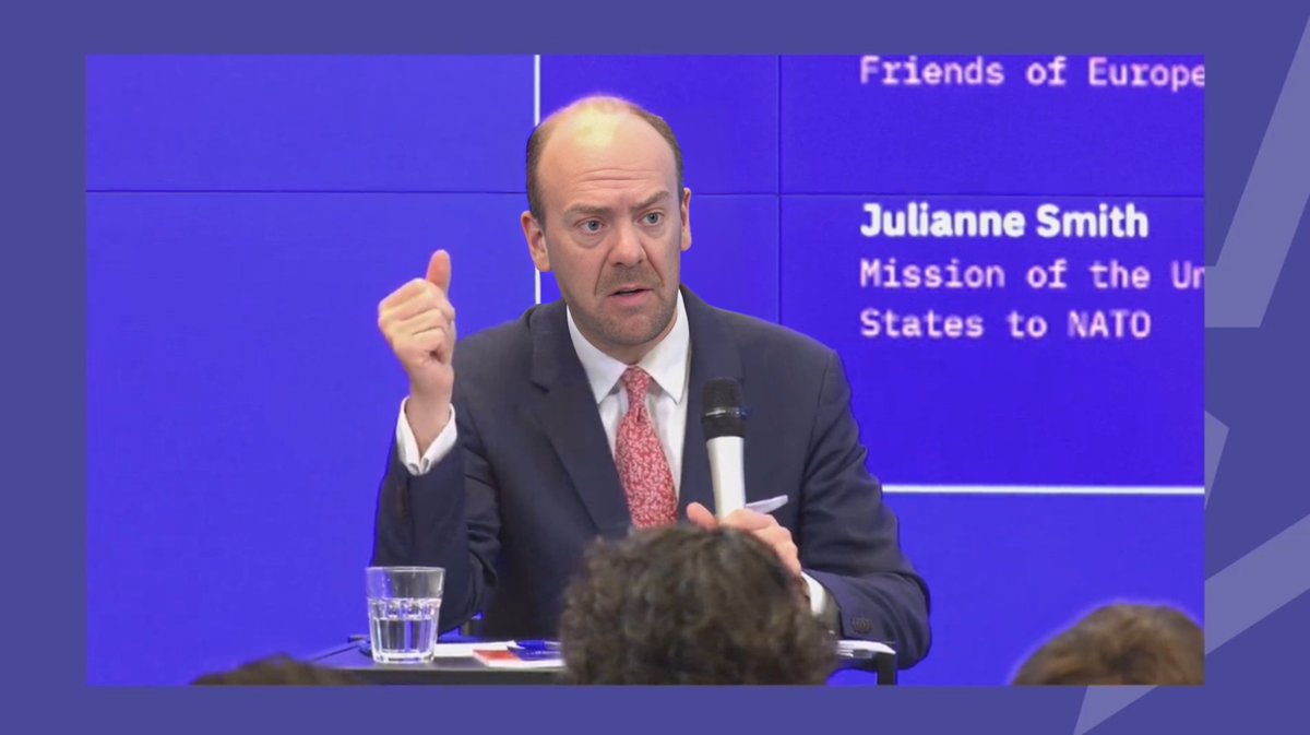 FriendsofEurope's tweet photo. ❓ Is NATO really too focused on ‘conventional warfare’?
🗨️ No, argues @NATO's @rdiazplaja, highlighting the development of #DIANA and the #NATOInnovationFund.
#PSDSummit https://t.co/06c3AMLe87