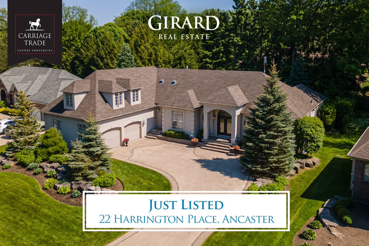 GirardTeamRLP's tweet photo. 🏡 22 Harrington Place, Ancaster
💲 2,695,000
🛏️ 3+1 | 🛁 3.5 | 🌳 95 x 137 ft.
ℹ️ Virtual Tour Website: https://t.co/uZP43p4qqd

#JustListed #Ancaster #LuxuryHome https://t.co/3QwCXRVxov