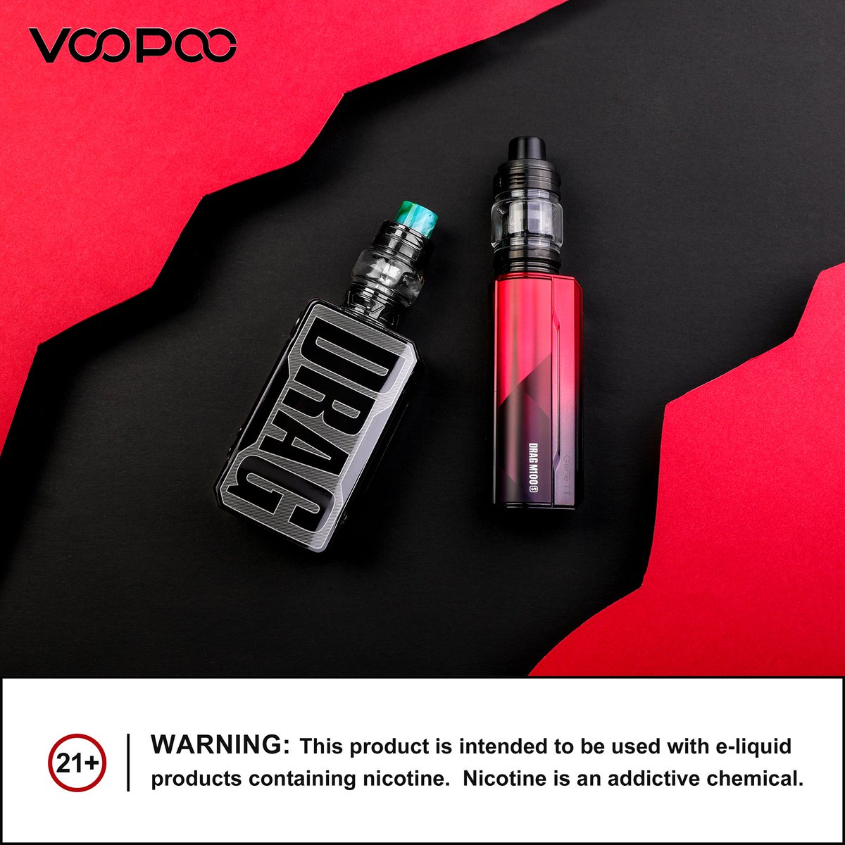 Red & Black DRAG M100S 🆚 Classic Drag 2
Which one is your favorite?❤

Whether you prefer daring, or sleek, we've got you covered. 😎

#redandblack #newproducts #voopoo #dragm100s #drag2 #voopoodrag #dragmodfamily #vapecommunity #vapelife