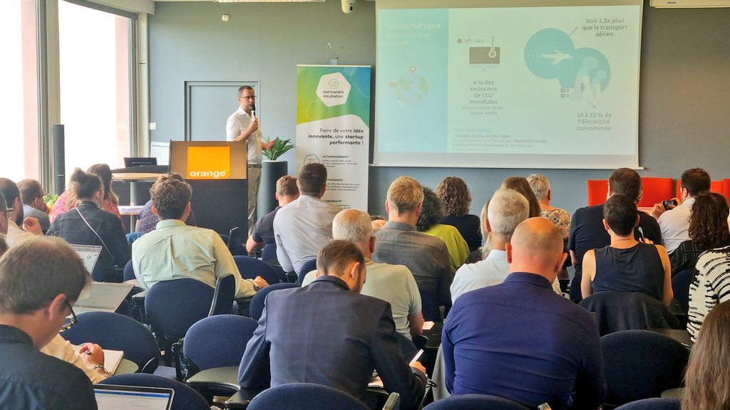 <a href="/greenoco_io/">Greenoco</a> développe des solutions numériques dédiées à la lutte contre les émissions carbone et les pertes électriques dans le domaine du numérique.
🌱 linkedin.com/company/greeno…

#incubation #normandie #startup #projet #accompagnement #Rouen #Caen #LeHavre