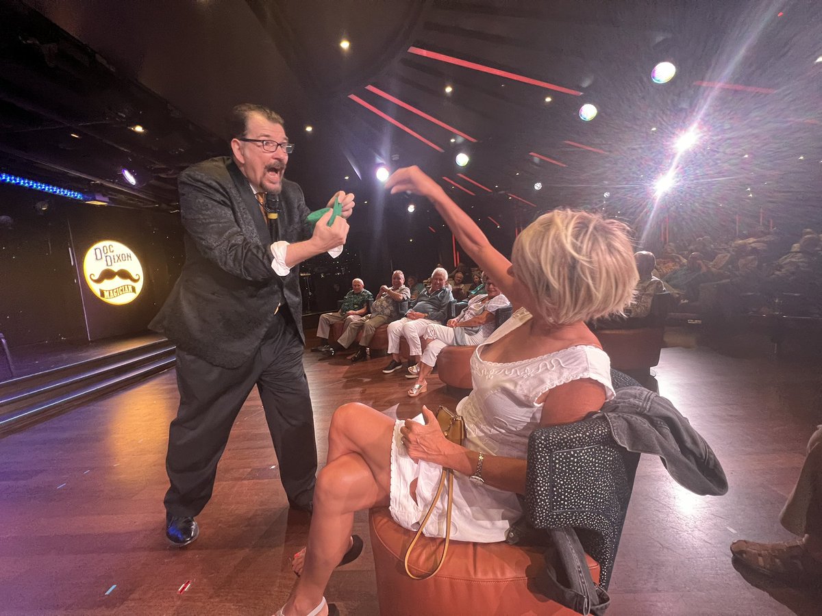 .<a href="/DocDixon/">Doc Dixon</a> a true pleasure meeting you aboard the <a href="/SeabournCruise/">Seabourn</a> Encore! #youfooledus
#magic
#comedy