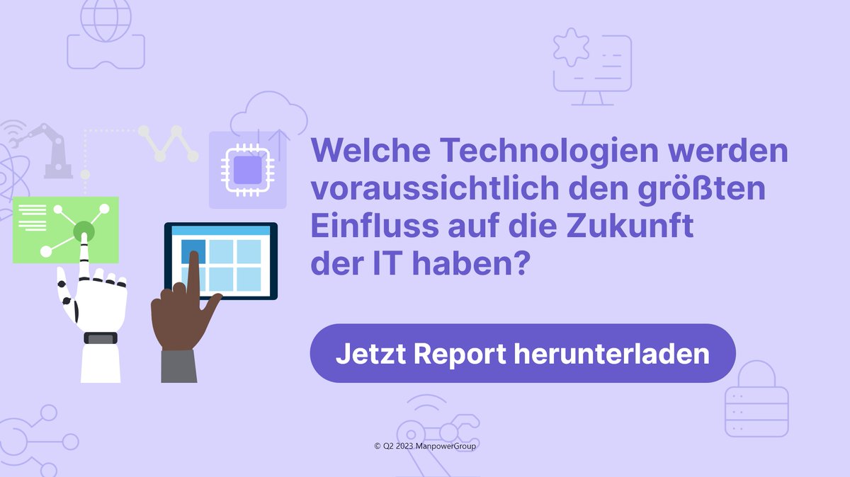 Der Fortschritt der #Technologieentwicklung nimmt zu. IT-Fachkräfte sind gefragter denn je und haben gute Karrierechancen. Entdecken Sie die Ergebnisse unseres aktuellen Global Insights #IT Report: bit.ly/3MXNkZd
#ManpowerGroup #Experis #WorldofWork #ITJobs