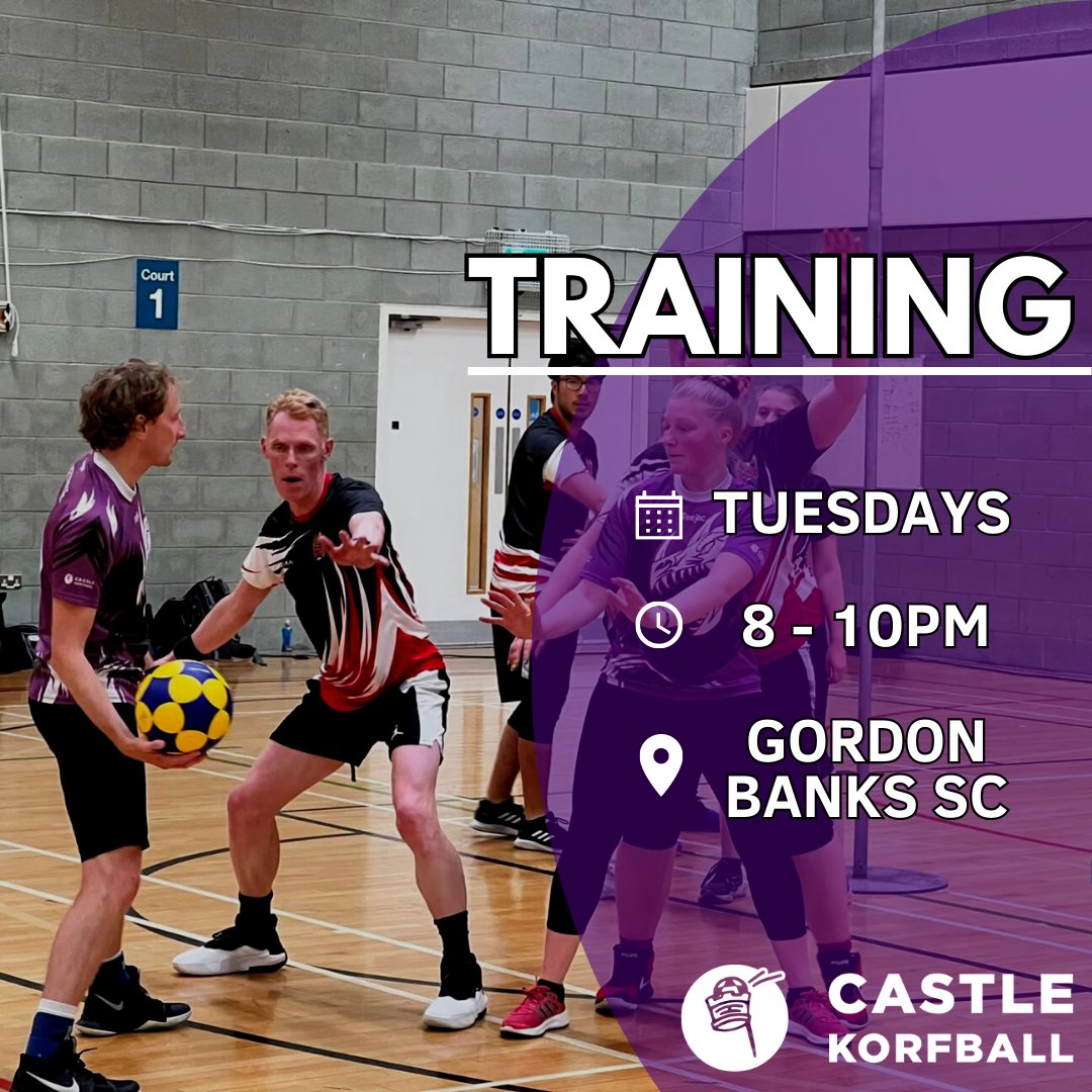 💜 training is on tonight at Gordon Banks Sports Centre 🏀

#korfball #trysomethingnew #sports #newcastleunderlyme #stokeontrent
