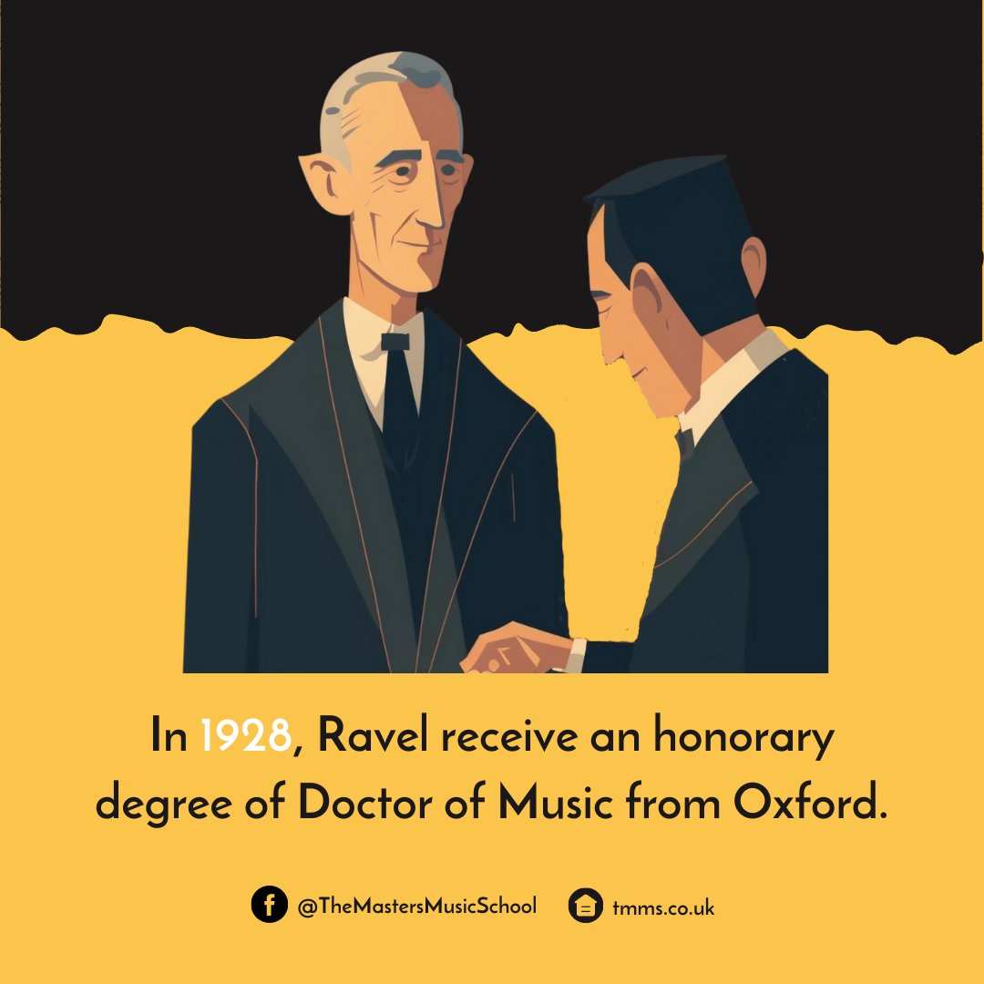 Discover the life and legacy of Maurice Ravel, a true master of classical music who continues to inspire and influence today 🎵🌟 #MauriceRavel #ClassicalComposer #TMMSMasterOfTheWeek #TMMS #tmmslondon #TheMastersMusicSchool 

Check out our latest blog! bit.ly/3YGclL0