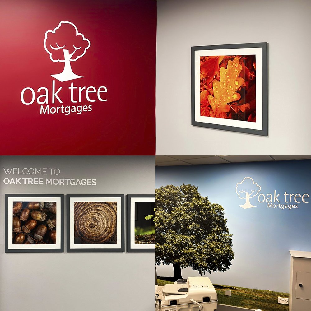 A great opportunity for creativity @OakTreeMortgages. Framed prints, bespoke wallpaper & vinyl graphics were used to liven their walls. Check them out bit.ly/3q2FSgI  #BrandYourOffice #BespokeWallpaper #Wallpaper #VinylGraphics #FramedPrints #InteriorGraphics #graffiti