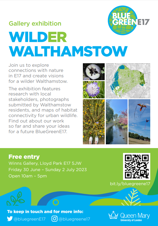Queen Mary Centre for Public Engagement (@engageqm) on Twitter photo Funded by a CPE Large Grant, <a href="/bluegreenE17/">BlueGreenE17</a> have put together an amazing free public exhibition of visions for a wilder urban future! Pay them a visit at Winns Gallery, Lloyd Park, #Walthamstow on 30 June-2 July 🐝🦊🌻🦇🦔🍄
storymaps.arcgis.com/collections/82…
<a href="/QMUL_HSS/">Queen Mary Faculty of Humanities & Social Sciences</a> Funded by a CPE Large Grant, <a href="/bluegreenE17/">BlueGreenE17</a> have put together an amazing free public exhibition of visions for a wilder urban future! Pay them a visit at Winns Gallery, Lloyd Park, #Walthamstow on 30 June-2 July 🐝🦊🌻🦇🦔🍄
storymaps.arcgis.com/collections/82…
<a href="/QMUL_HSS/">Queen Mary Faculty of Humanities & Social Sciences</a>