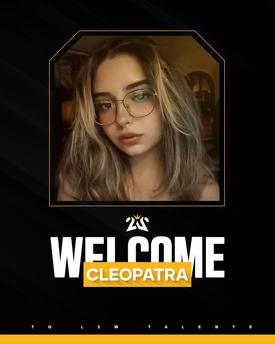 L2W Talents’in şimdilik son üyesiyle tanışalım. 🫂

@CleopatraFPS aramıza Streamer olarak katılıyor, hoş geldin. 🧡

#Live2Win
